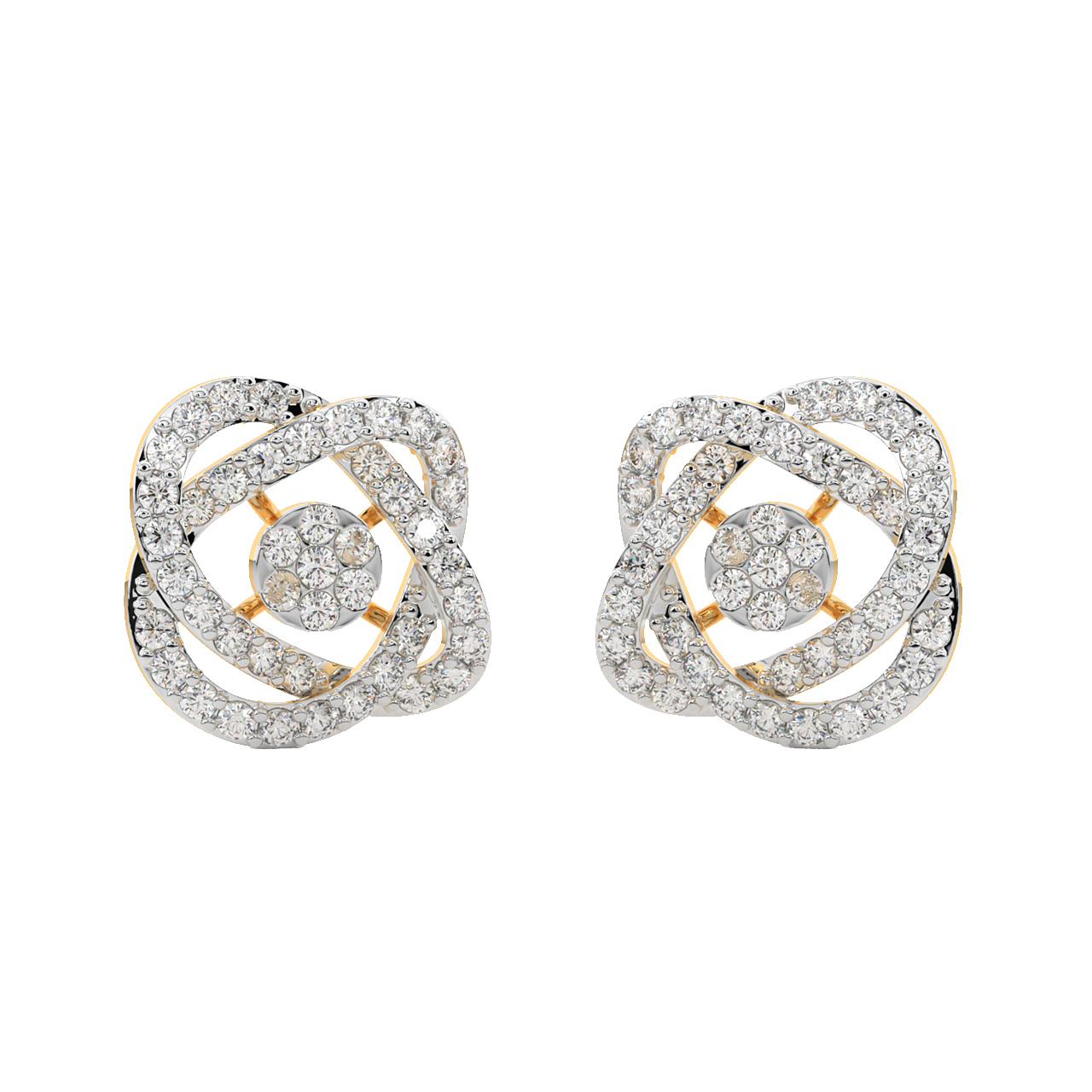 Astra Round Diamond Stud Earrings